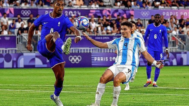 La Selección Argentina Sub 23 cayó con Francia y quedó eliminada de París.