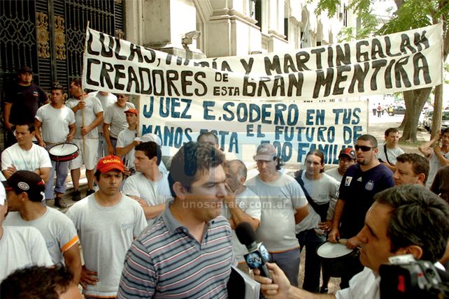 Empleados de Naranpol marcharon con su reclamo a Tribunales