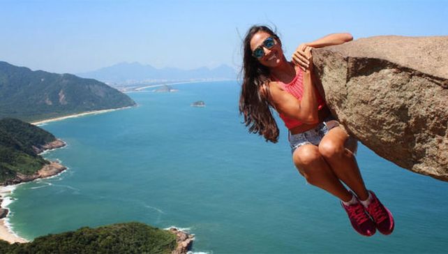 Ella se jugó la vida por una selfie