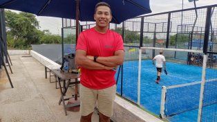Mariano Aguierre, en la organización del certamen de padel en Paraná.