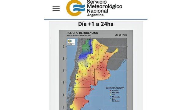 El Gobierno provincial advierte sobre el riesgo extremo de incendios en Entre Ríos.