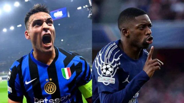 Lautaro Martínez y Ousmane Dembélé son los abanderados de los elencos que intentarán levantar la Champions League.