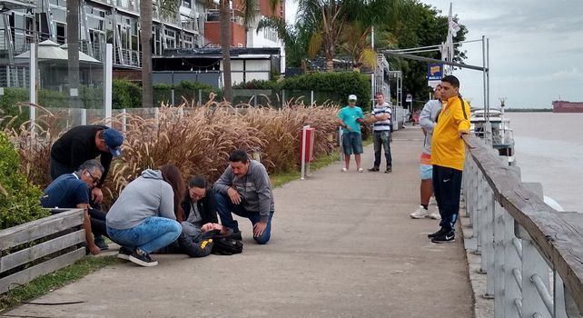Prefectura Naval Argentina inició rastrillajes en el río Paraná.