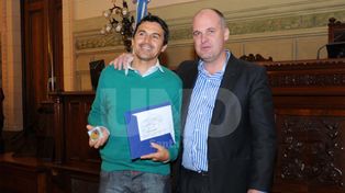 Reconocieron a Fabián Demarchi por su valor