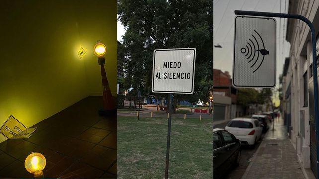 Algunas de las intervenciones realizadas por el artista Santiago Rodriguez.