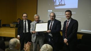 La Facultad de Derecho de la UCA Rosario reconoció la trayectoria de Roberto Falistocco