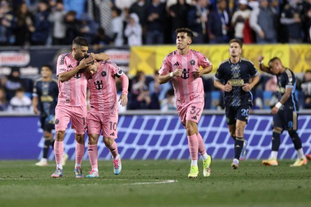 Messi anotó un gol en el agónico empate de Inter Miami contra Philadelphia