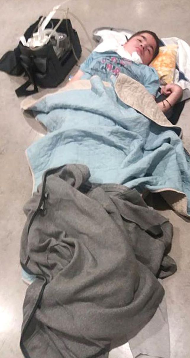 Crudeza. Foto captada por la madre y reproducida por medios europeos.