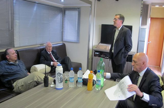 Bonfatti, Lamberto y Berni están reunidos en Rosario