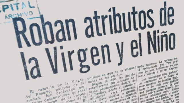 A 45 años de la profanación: cómo fue el robo de la corona de la Virgen del Rosario