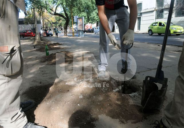 El 7 de mayo de 2014 comenzó el cerramiento del Parque Alberdi para comenzar la construcción de la obra / Foto: Juan Manuel Baialardo - Uno Santa Fe