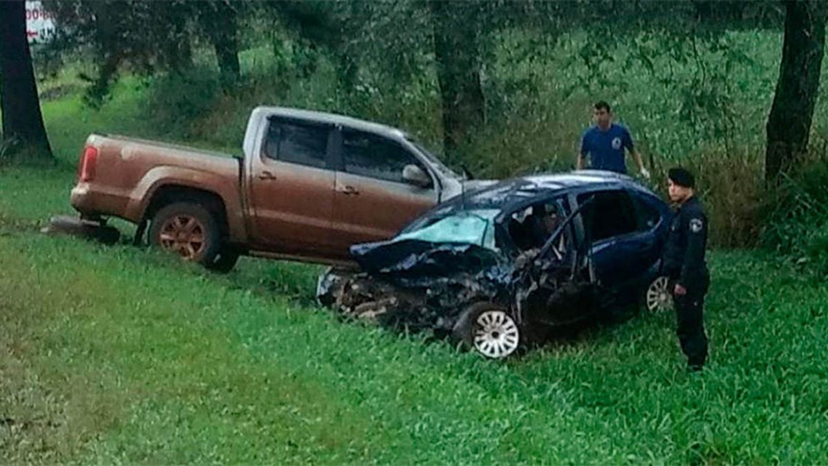 Cinco personas murieron en un choque frontal en la ruta nacional 12