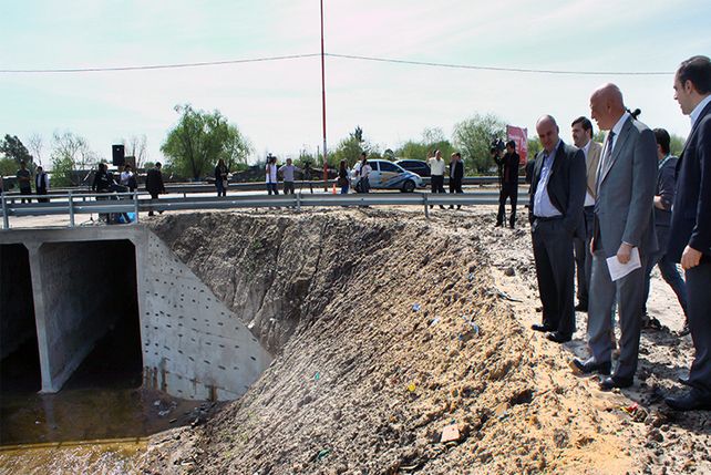Inauguraron obras contra inundaciones para los barrios Chalet, San Lorenzo y Centenario