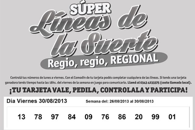 Seguí jugando con las Súper Líneas de las Suerte