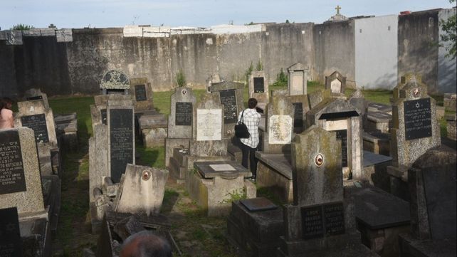 El cementerio de la Unión Hebraica donde están enterrados los miembros de la familia Gutgold.