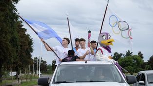 La antorcha de los juegos está recorriendo las localidades de la provincia.