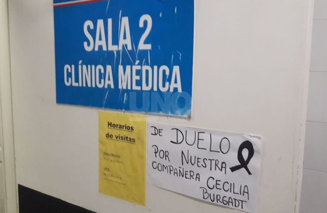 Dolor de los compañeros de trabajo en el hospital Cullen.