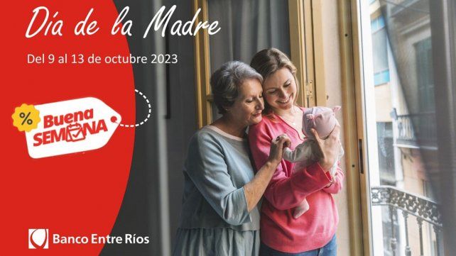 Día de la Madre: hasta 40% de ahorro y hasta 6 cuotas sin interés con tarjetas del Banco Entre Ríos