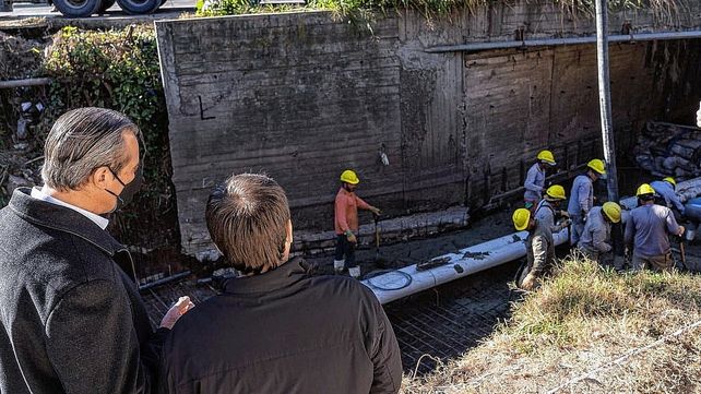Paraná: Bahl recorrió la obra de calle Gálvez