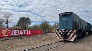 Directo desde salta. La empresa Jewell Especialidades envió su producción directamente por tren.