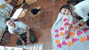 La escuela Los Nazarenos se prepara para recibir a los alumnos.