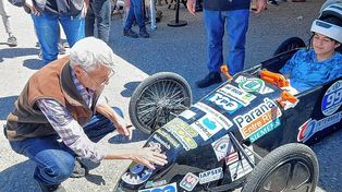 Alumna al volante. Hoy, desde las 11.30 tendrá lugar la prueba femenina que convoca a las chicas de la técnica a manejar el prototipo.