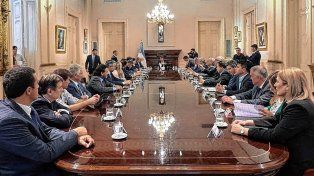 Los gobernadores y vices en la Casa Rosada.