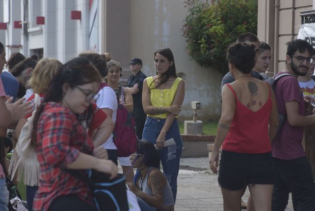 La concentración en marzo frente al Juzgado Federal.&nbsp;