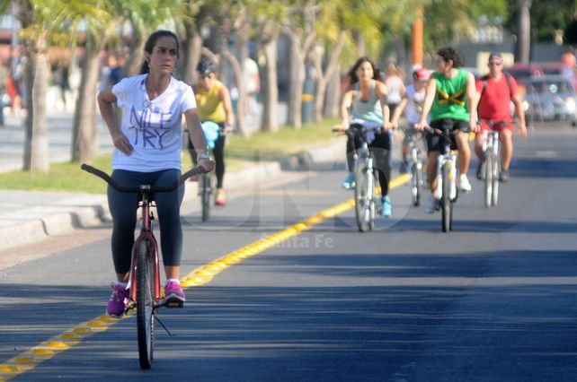 Invasión de bicis en la Costanera