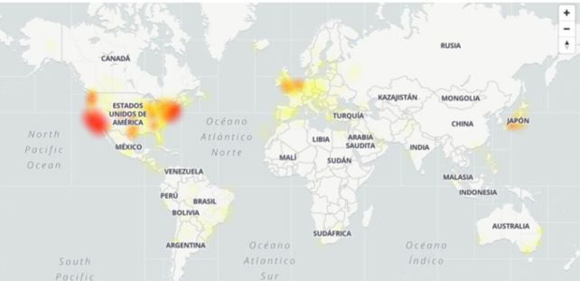 Twitter protagoniza importantes fallas en todo el mundo