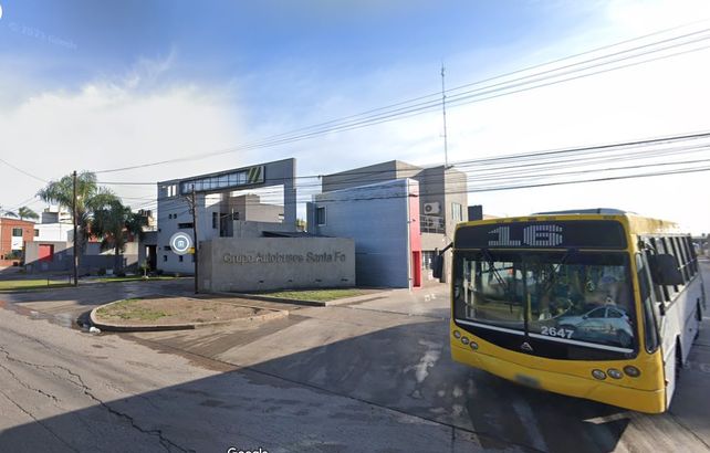 Capturua google maps. Base operativa de Autobuses Santa Fe