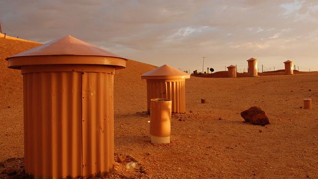 Las sorprendentes imágenes de una ciudad subterránea en medio del desierto de Australia