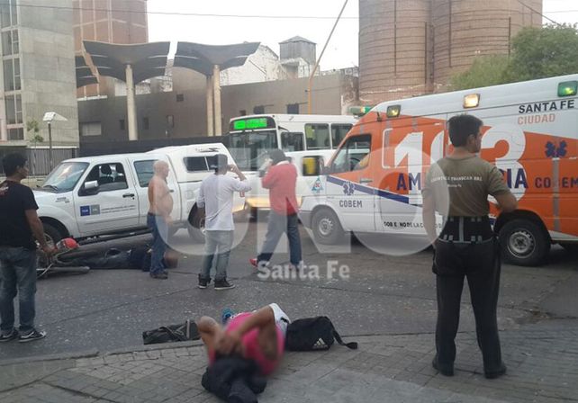 Fotos enviadas por un lector de Diario UNO al Whatsapp del diario (342-6984114).