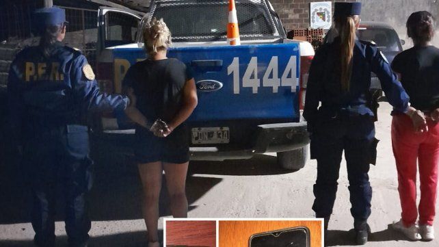 Dos mujeres quedaron detenidas por extorsionar a un policía.
