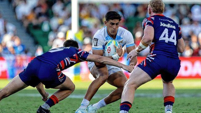 Los Pumas 7 avanzaron a semis del Seven de Perth
