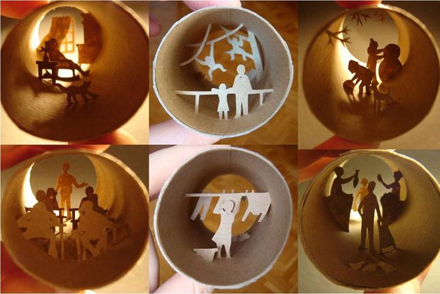 Arte en rollos de papel