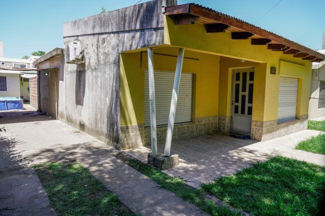 La casa donde ocurrió el triple crimen.