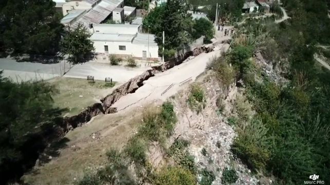Nuevos deslizamientos en las barrancas de Diamante