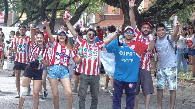 Todo el color de la previa de los hinchas de Unión