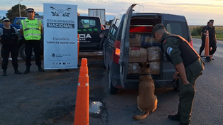 En el procedimiento realizado en el peaje de Sauce Viejo se hallaron 230 kilos de marihuana en cajas de cartón.