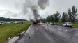Tres muertos y cinco heridos en un violento accidente en la autopista Rosario-Buenos Aires