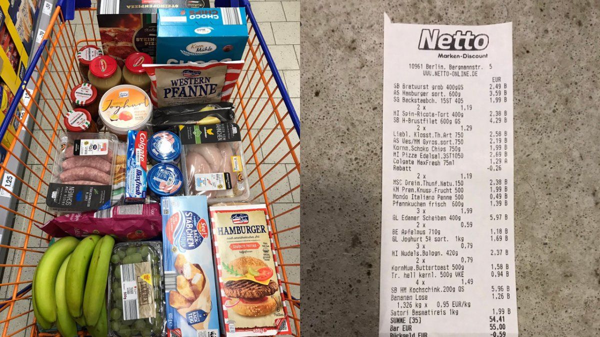 An Argentine lawyer works as a delivery service in Berlin and created a stir over the prices of the supermarket