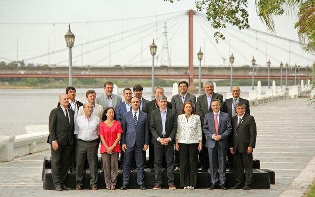 En la Costanera. Marcos Peña y José Corral