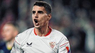 Erik Lamela convirtió un gol en la victoria del Sevilla.
