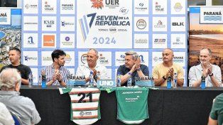 En el Centro de Convenciones de Paraná se presentó el Seven de la República 2024.
