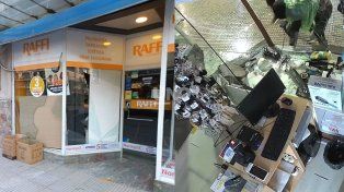 Robo en un local de Raffi