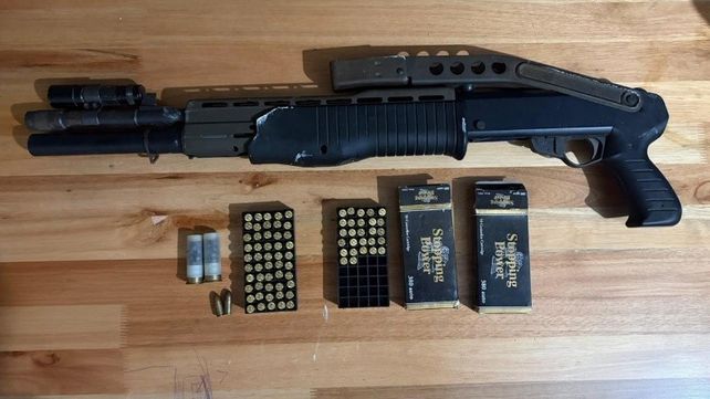 Una de las armas secustradas.