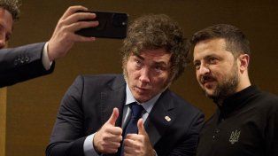 Javier Milei fue condecorado por el presidente de Ucrania