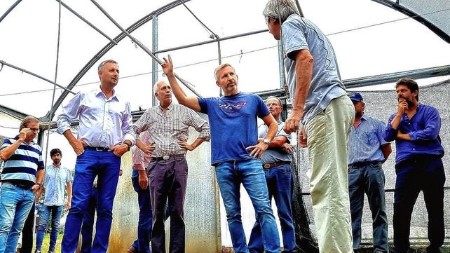 Frigerio criticó el mal estado de los caminos de la produccción