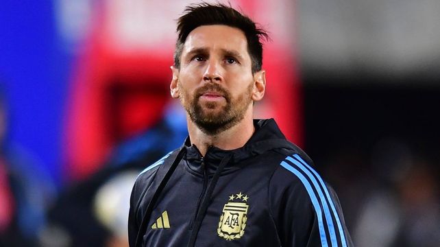 La emoción de Lionel Messi en la previa de Argentina y Venezuela.